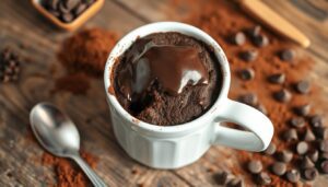 3 ingredient chocolate mug cake