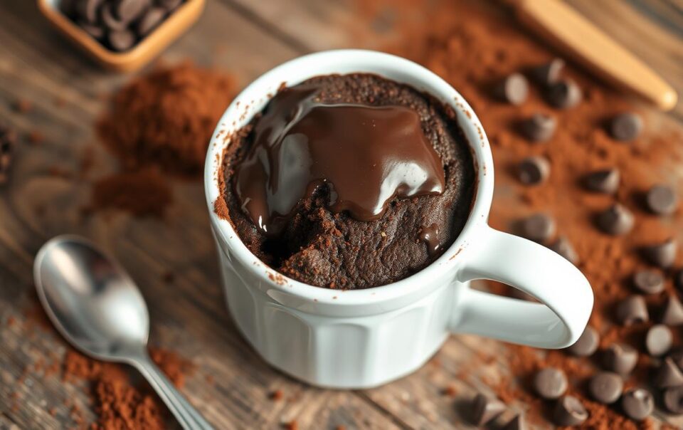 3 ingredient chocolate mug cake