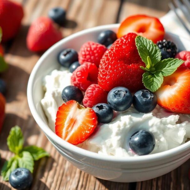 Cottage Cheese and Berry Protein Bowl