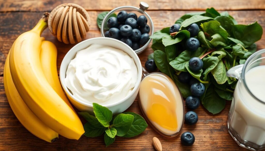 Creamy Smoothie Ingredients