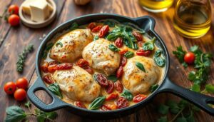 Creamy Tuscan Chicken Skillet