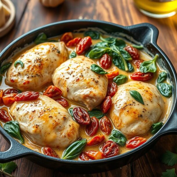 Creamy Tuscan Chicken Skillet