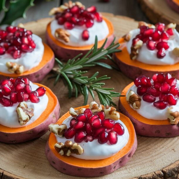 Serving tray with healthy appetizers