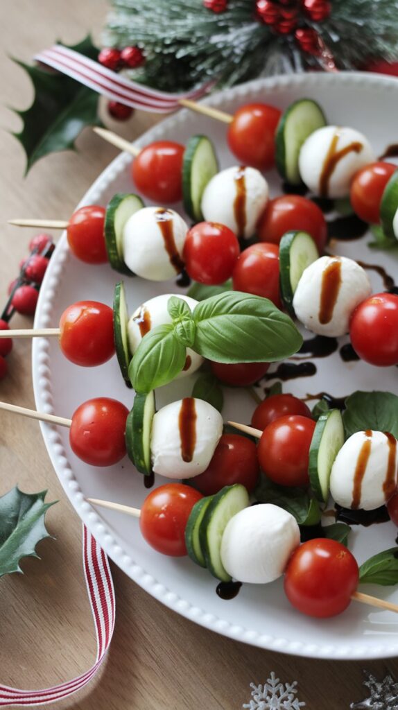 Caprese Skewers - the perfect healthy appetizer recipe