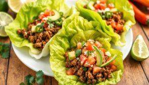 Keto Beef Taco Lettuce Wraps