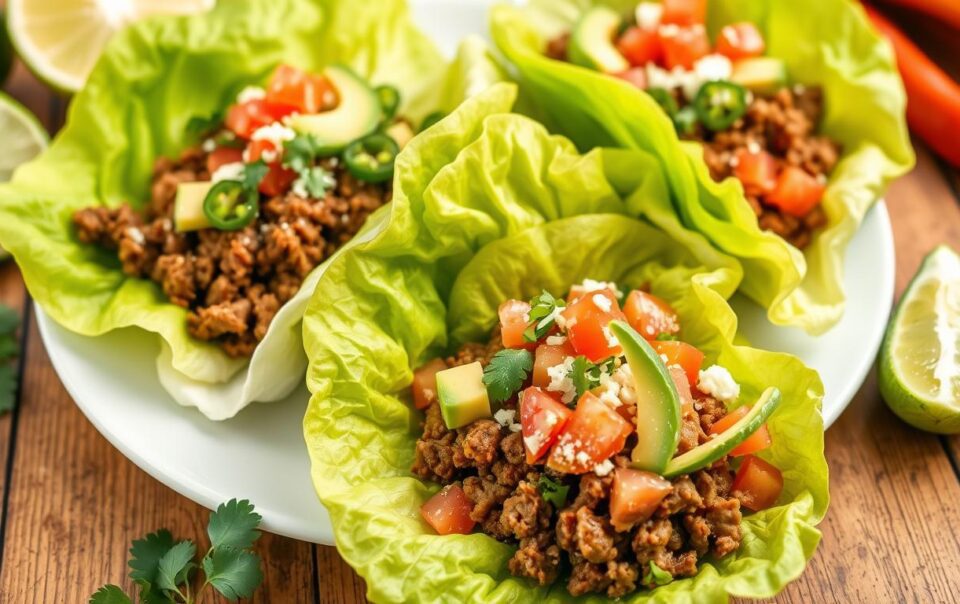 Keto Beef Taco Lettuce Wraps