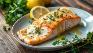 Keto Salmon with Lemon Butter Sauce