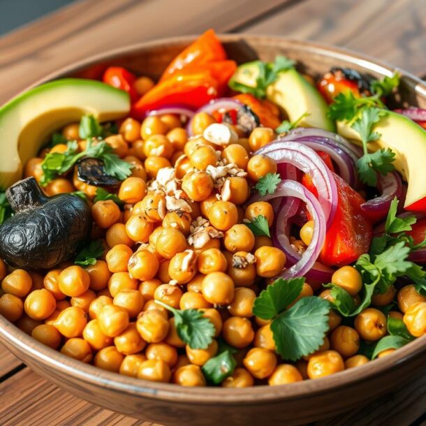 Roasted Vegetable and Chickpea Buddha Bowl