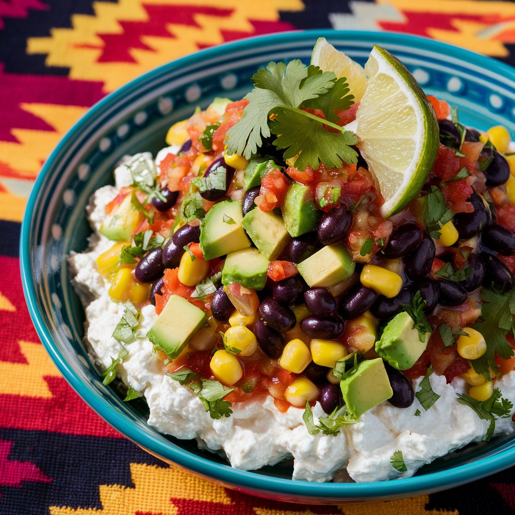 Tex-Mex Cottage Cheese Bowl, an easy dinner recipe