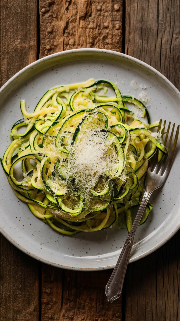 Zucchini Noodles with Garlic Butter Sauce