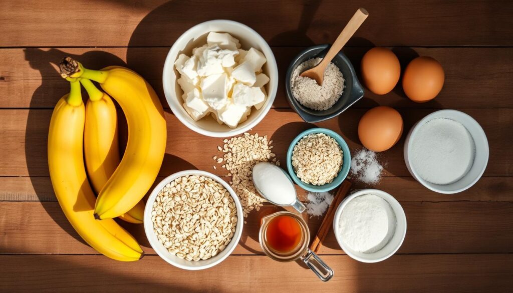 cottage cheese and banana protein bread ingredients