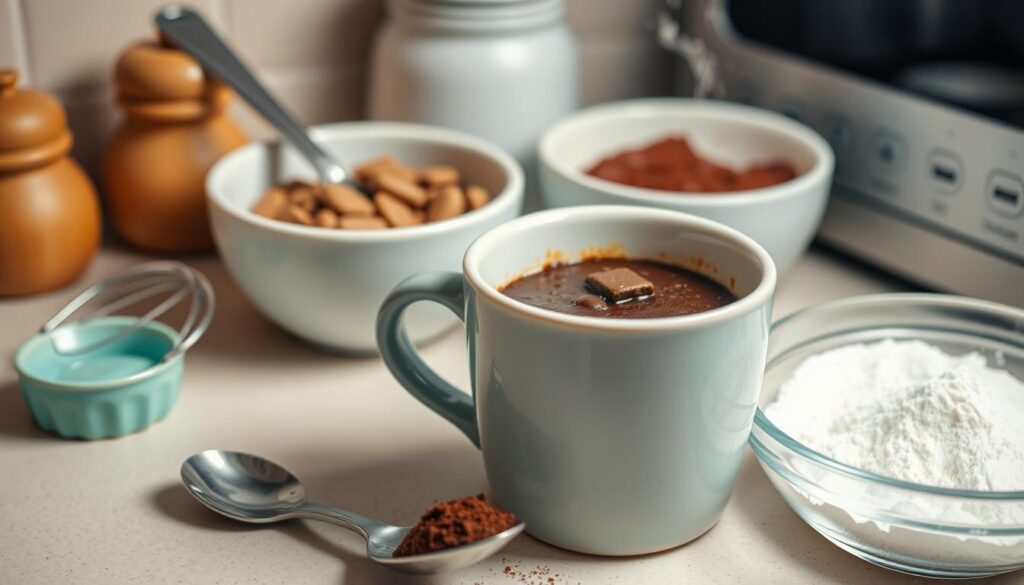 microwave mug cake tools