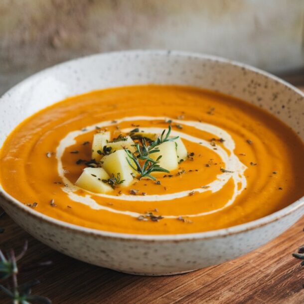 Creamy Butternut Squash and Apple Soup