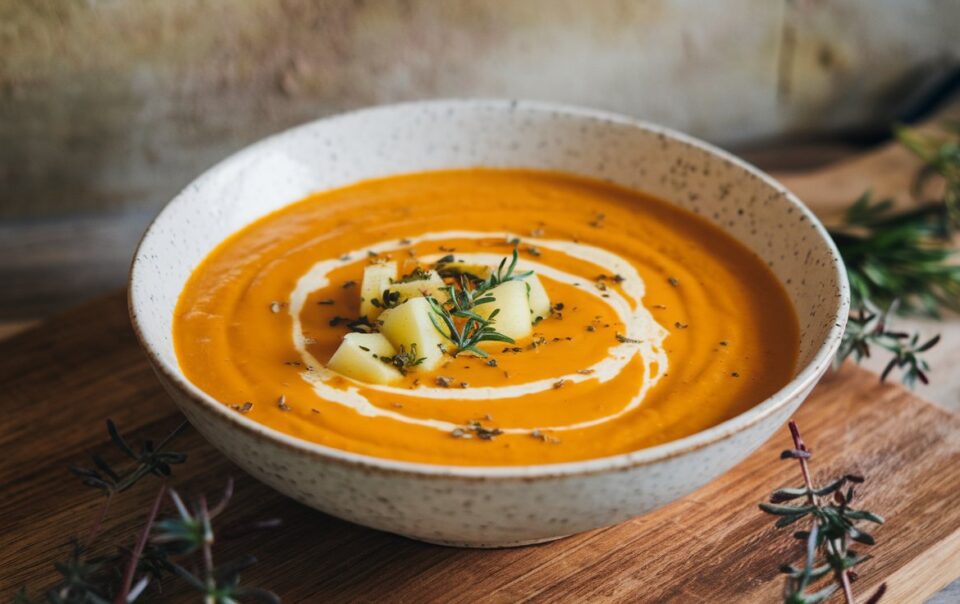 Creamy Butternut Squash and Apple Soup