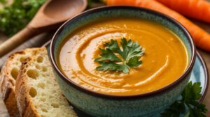 Creamy Vegetarian Carrot Ginger Soup Recipe