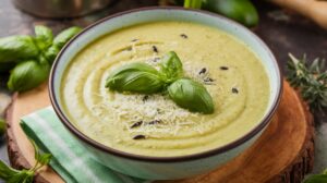 Creamy Zucchini and Basil Soup