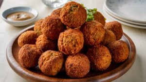 Falafel Balls on a serving platter