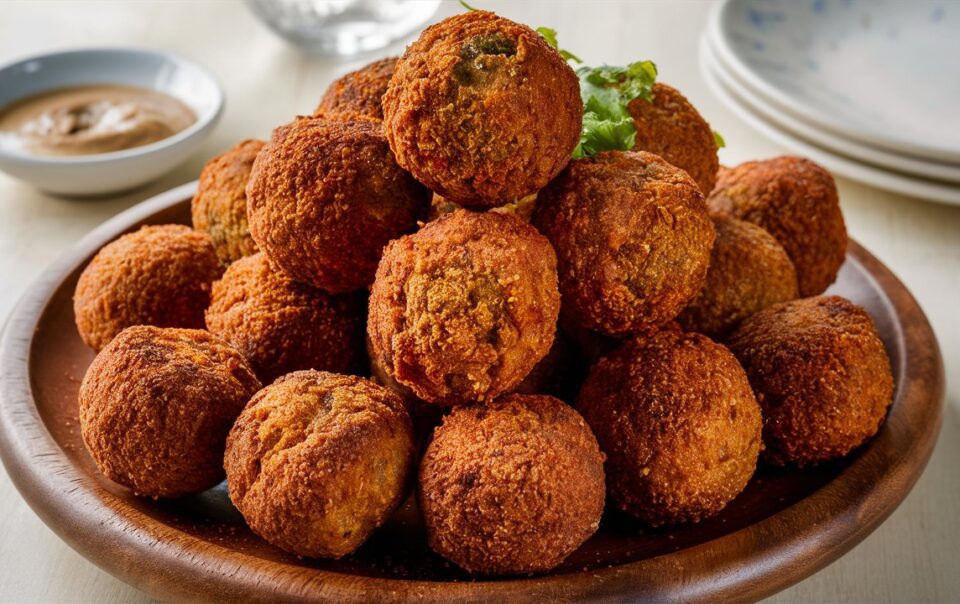 Falafel Balls on a serving platter