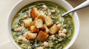 Hearty Spinach and White Bean Soup Recipe