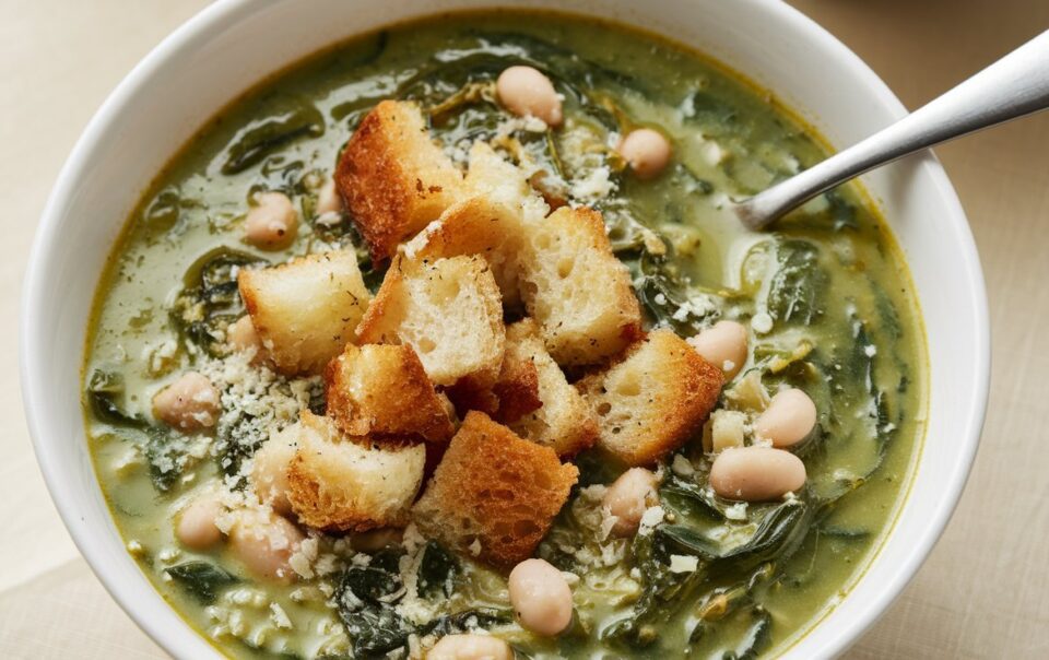 Hearty Spinach and White Bean Soup Recipe