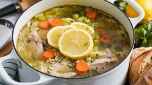 Lemon Chicken Orzo Soup Recipe