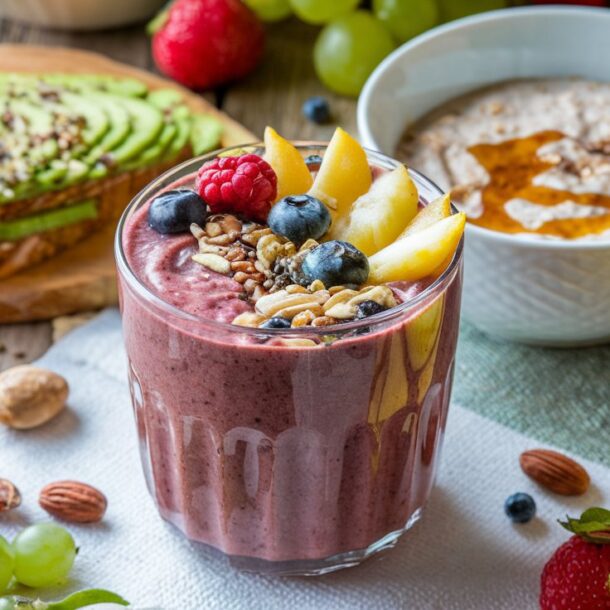 An assortment of breakfast recipes that are high in magnesium and healthy too!