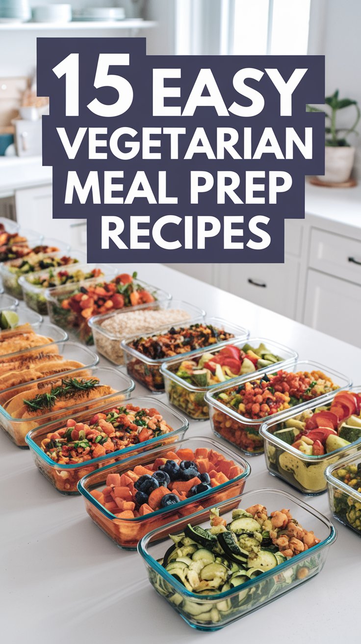 Fuel your week with these easy vegetarian meal prep recipes! Packed with flavor and nutrients, these recipes make batch cooking simple and delicious. From roasted veggie bowls to hearty lentil burgers, you’ll stay full and satisfied all week long.