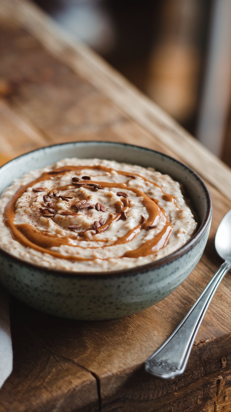 Oats are a classic breakfast staple, and this version adds a magnesium boost with almond butter and flaxseeds. It’s hearty, warming, and can be customized to your taste. This is the perfect comfort food on a cold winter morning and it's loaded with magnesium-rich foods (about 120mg per serving).