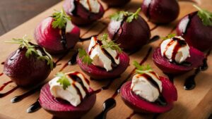 Roasted Beet and Goat Cheese Bites recipe