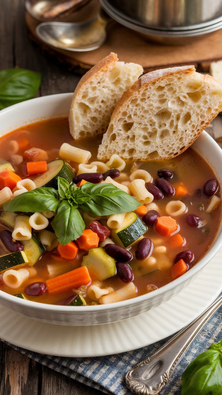 Vegetarian Minestrone Soup: A Classic Italian Favorite