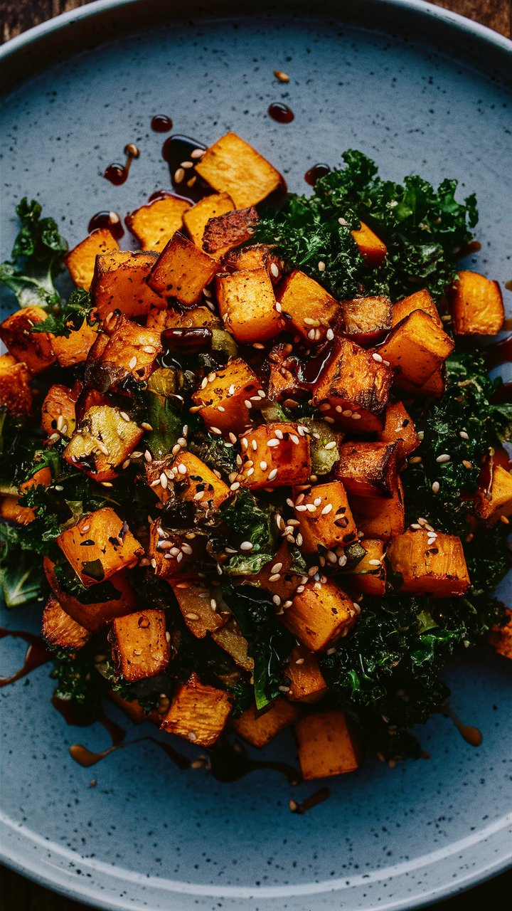 sweet potato and kale hash is a perfect blend of flavors and textures