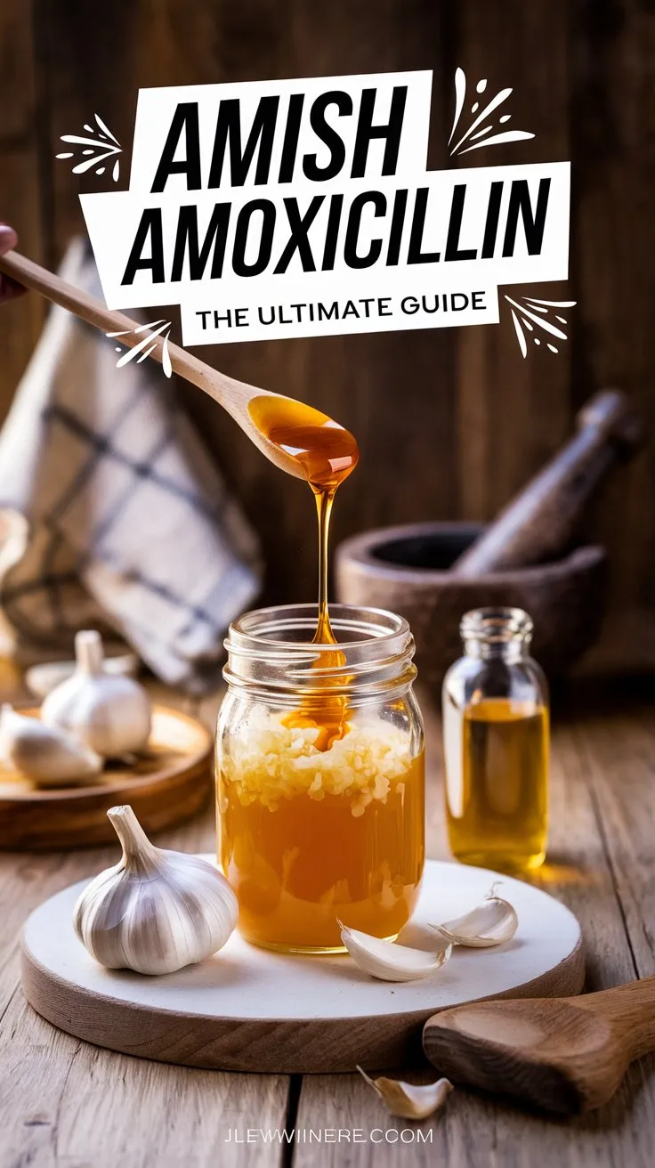 Amish Amoxicillin homemade in a glass jar