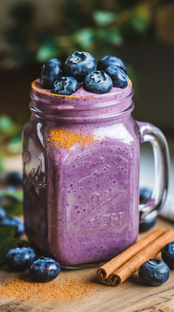 Blueberry Muffin Smoothie - High Protein Recipe