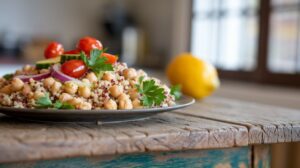 Chickpea and Quinoa Salad Easy Healthy Recipe