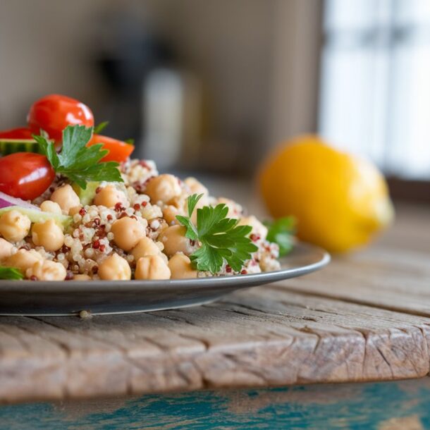 Chickpea and Quinoa Salad Easy Healthy Recipe