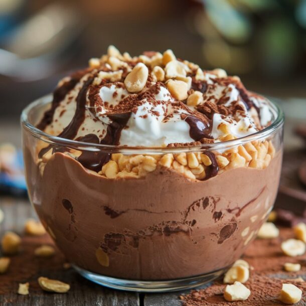 Chocolate Peanut Butter High Protein Pudding