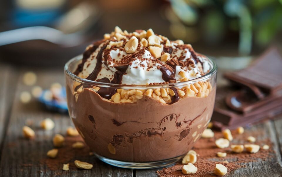 Chocolate Peanut Butter High Protein Pudding