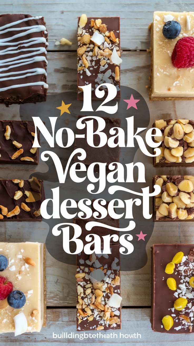 12 Easy No-Bake Vegan Dessert Bars and Snacks