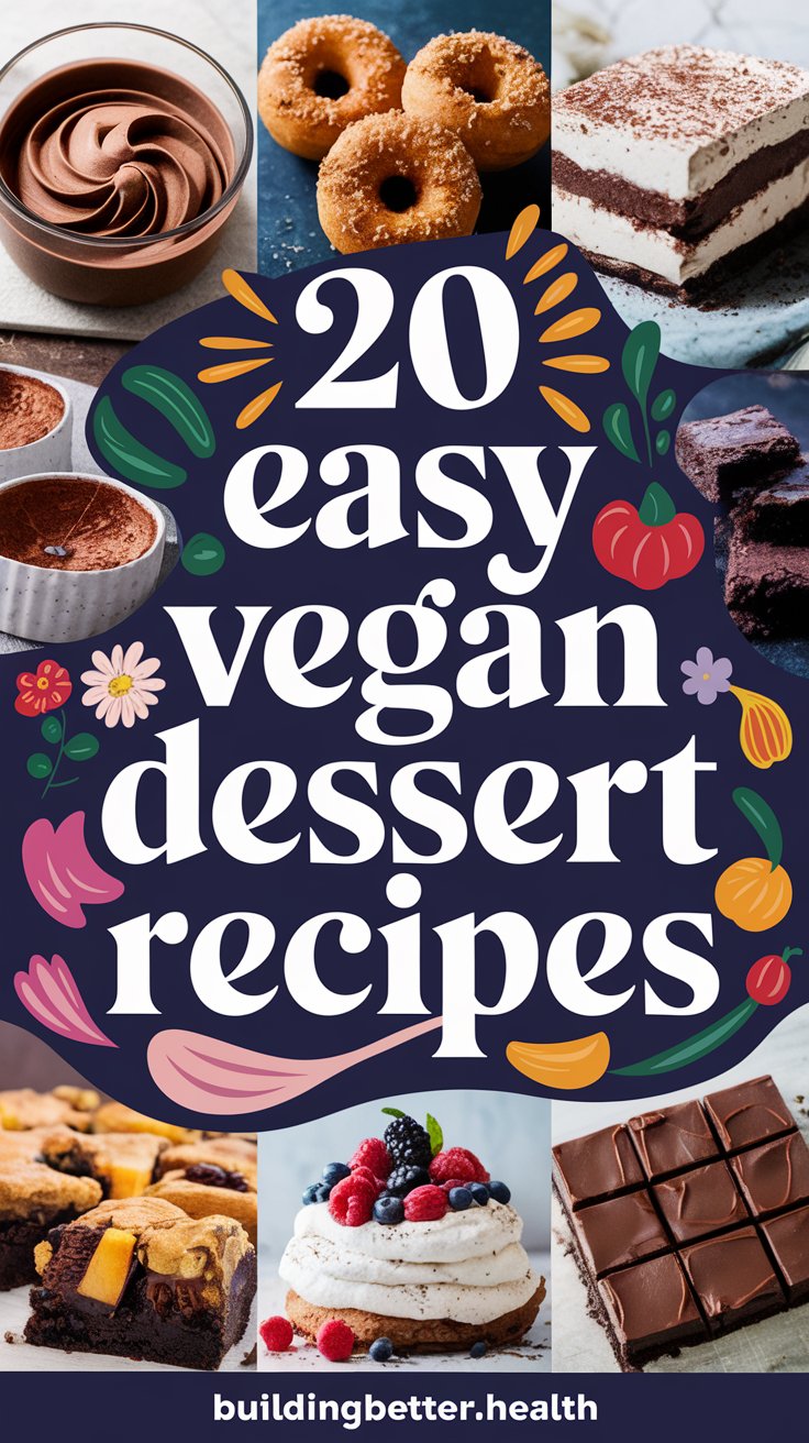 A collection of easy to make vegan desserts.  Recipes are in the article!