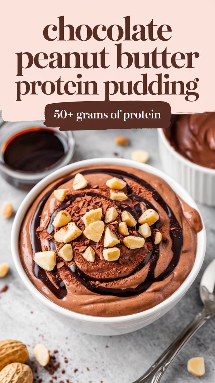 High Protein Pudding, chocolate peanut butter flavor