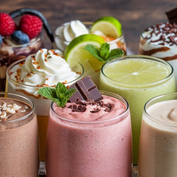 A collection of High Protein Smoothie Recipes that Taste Like Dessert