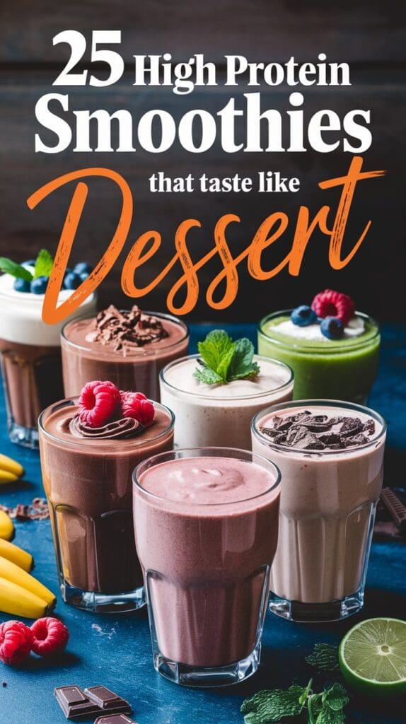 25+ High Protein Smoothie Recipes that Taste Like Dessert