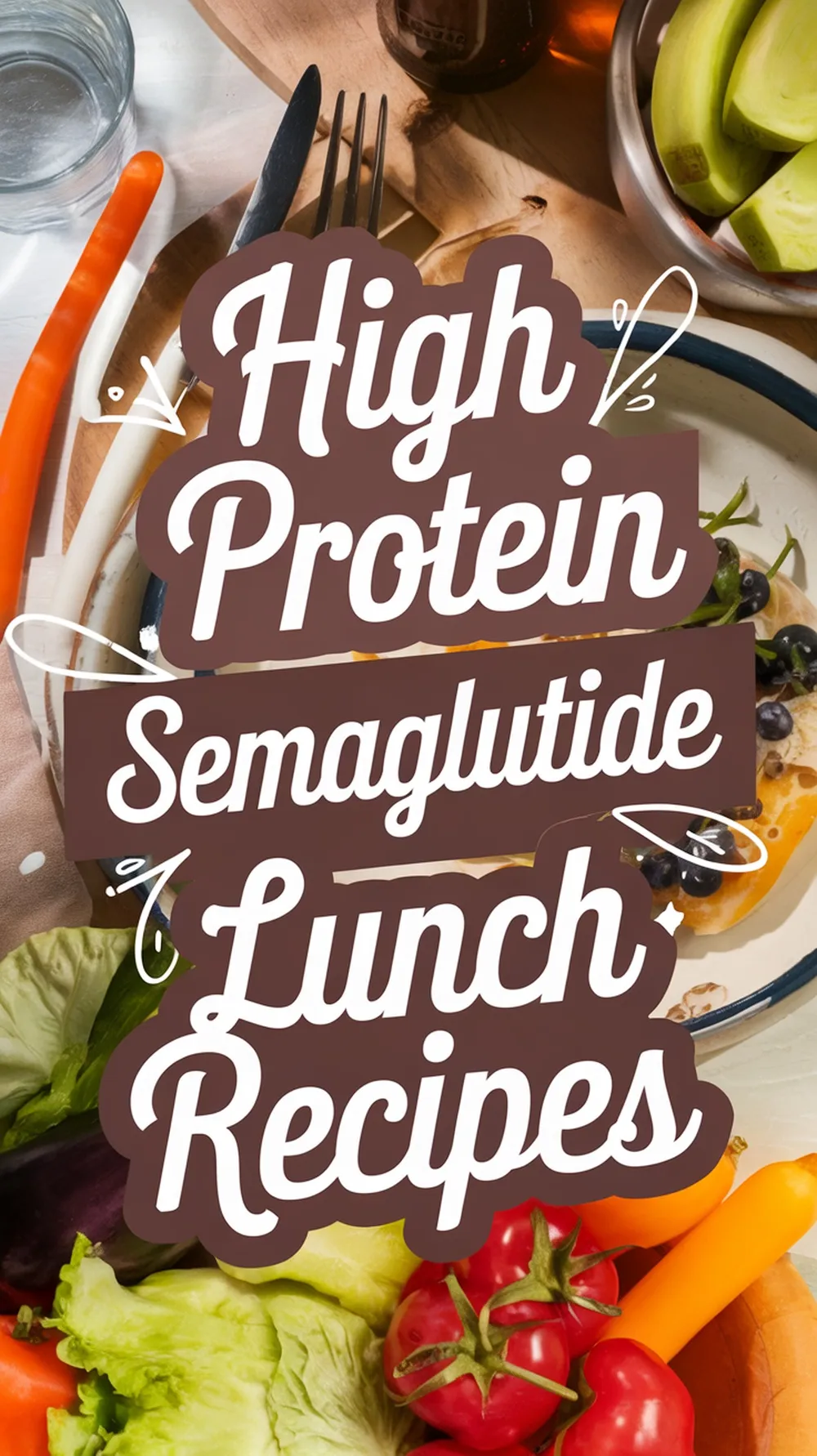 Ingredients for your easy high protein Semaglutide Diet lunch recipes.