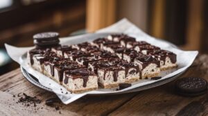 No bake Vegan Cookies and Cream Protein Bar Recipe