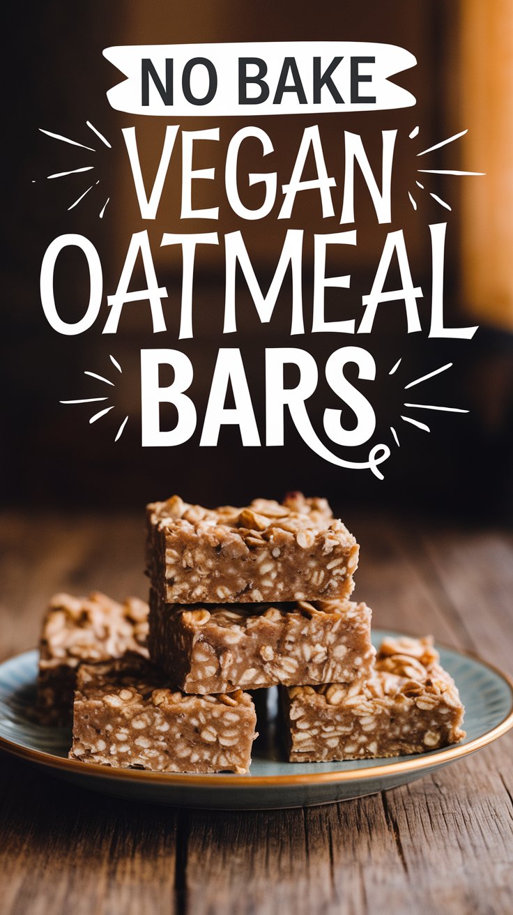 No-Bake Vegan Oatmeal Bars - tray of fresh treats that were so easy to make.