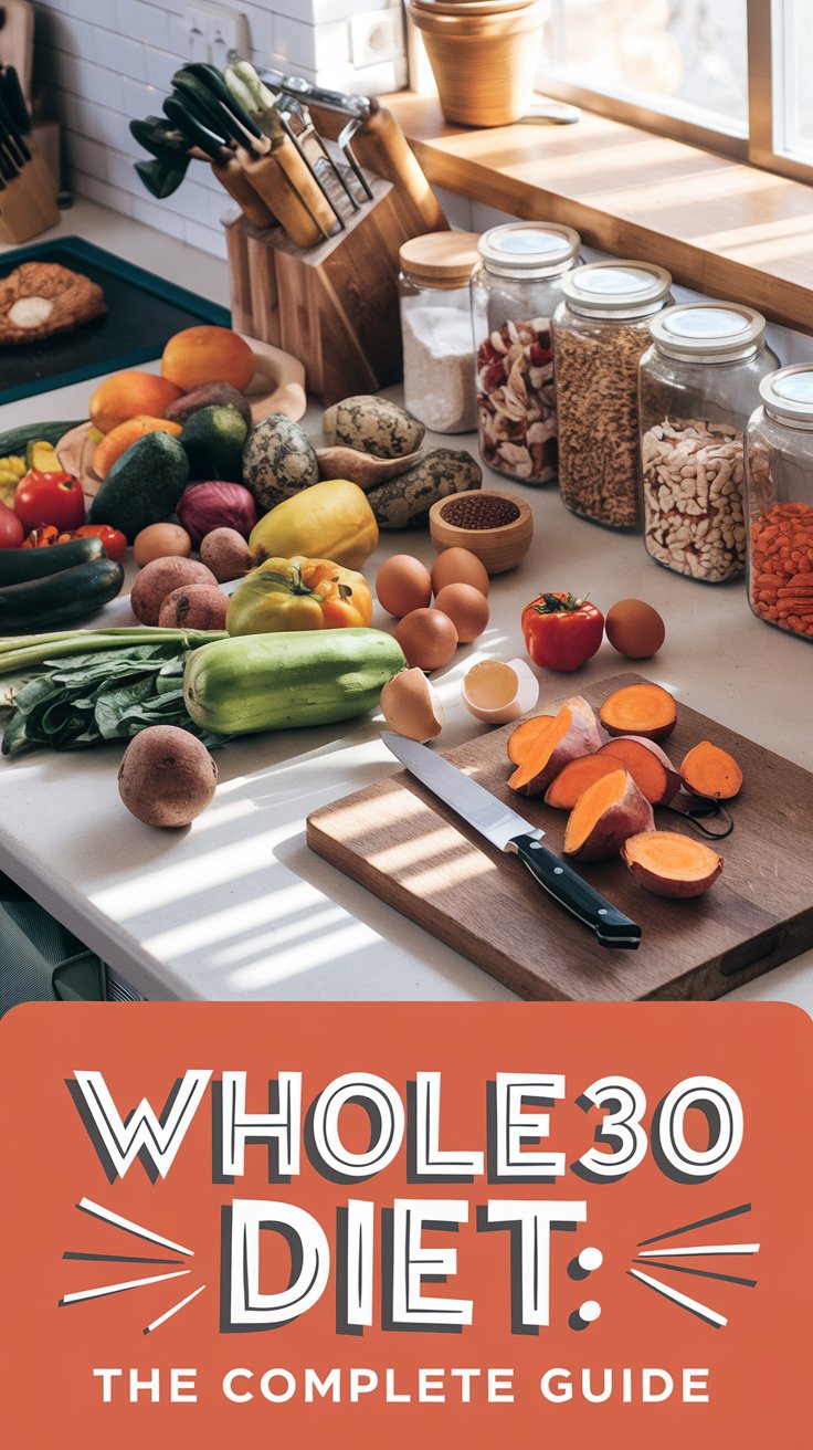 Person preparing foods and meal plans for the Whole30 diet