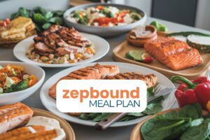 A collection of meals on the Zepbound Meal Plan for the week. Perfect menu ideas for GLP-1 users