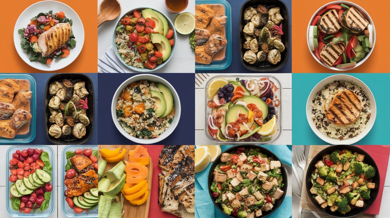 A collection of easy meal prep recipes and ideas for breakfast, lunch and dinner.