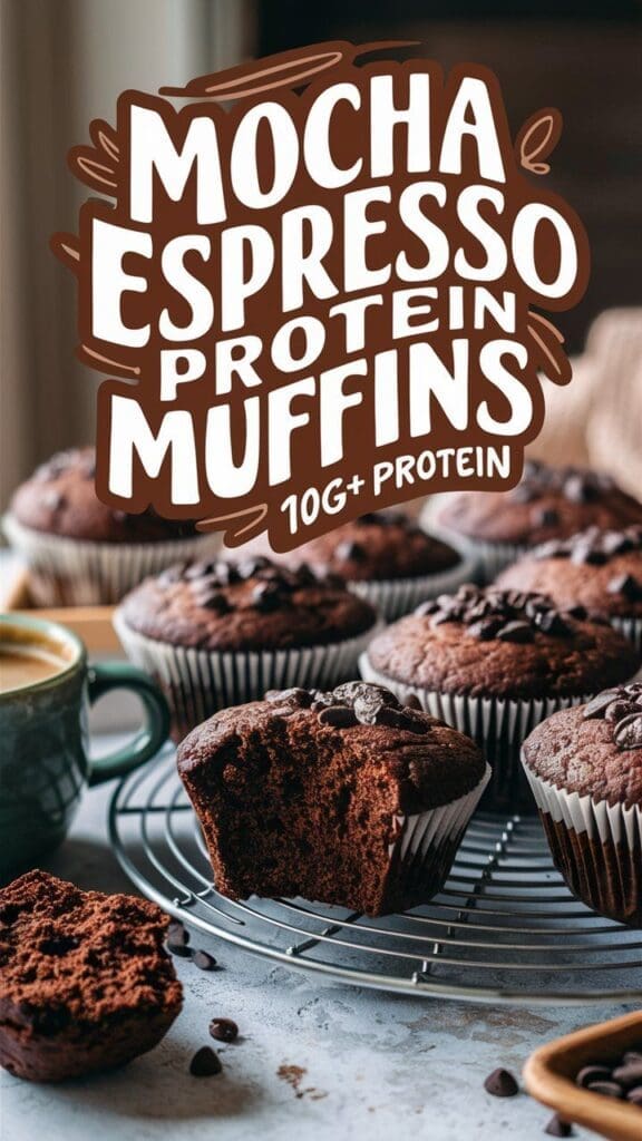 Mocha Espresso Protein Muffins – High-Protein Breakfast with a Kick