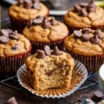 Peanut Butter Banana Protein Muffins | A High Protein Naturally Sweetened Treat
